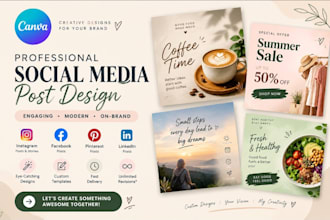 design professional canva social media posts
