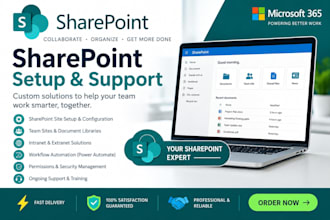 design and develop a professional sharepoint website