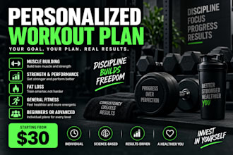 create a personalized workout plan for your fitness goals