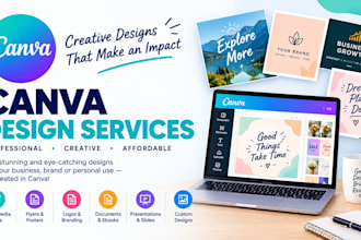 design modern canva catalogs, flyers, and academic cover pages