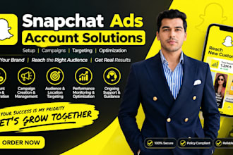 create professional snapchat ads account solutions and advertising support