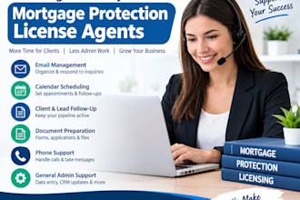 be your mortgage protection VA for leads and admin support