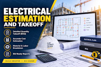 do electrical estimation, takeoff and cctv estimation