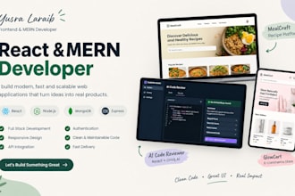 be your react js frontend developer for modern web apps