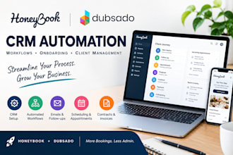 setup honeybook dubsado crm workflow dubsado hats honey book hubspot automation