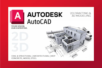 draw building floor plans and blueprints in autocad