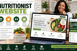 build a modern nutritionist website with consultation booking