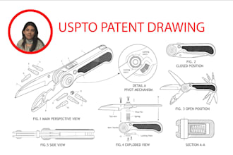 design utility patent drawing as per uspto