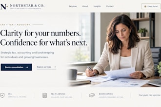 build wix CPA website squarespace tax accountant bookkeeping website