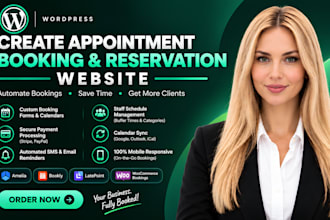 create appointment booking and reservation website