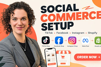 setup tiktok shop, facebook shop, instagram shop, meta pixel, shopify sync