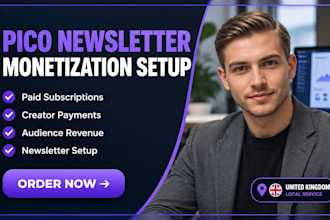 setup pico newsletter monetization creator payments paid subscriptions audience
