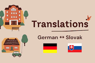 translate german to slovak or slovak to german manually