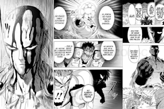 draw anime manga comic book, manga panels and page, webtoon, manga illustration