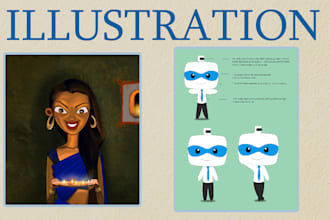 create illustrtion according to your need