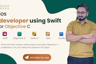 be your ios developer using swift or objective c