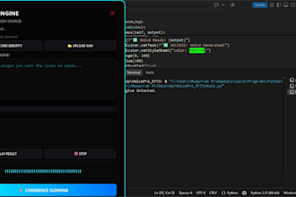 provide a fully developed voice cloning software for clone a sample voice