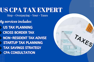provide uae, US CPA tax advisory for startup, tax planning and cross border tax