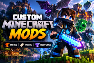 develop custom minecraft mod forge fabric neoforge modpack