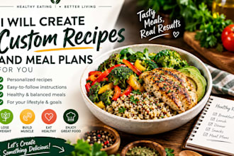 create custom recipes and cooking content for you