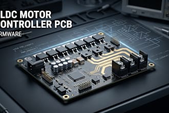 develop bldc motor driver controller pcb and embedded firmware