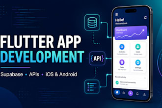 build or fix your flutter app with supabase and API integrations