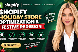 do shopify holiday store optimization and festive redesign