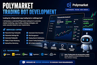 polymarket copy trading bot development polymarket arbitrage bot developm