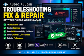 fix, troubleshoot plugin installation, scanning and daw compatibility issues