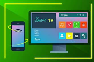 develop iptv app for roku, samsung, fire TV, android TV, and smart TV