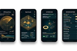 develop a gold detector app with iot, sensors and advanced features