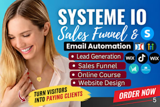 build system io sales funnel email automation and lead generation for coaches