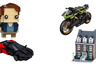 design custom lego car model,technic bike moc toy with pdf manual instructions