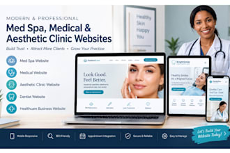 design med spa website medical website aesthetic clinic website dentist website