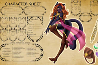 create custom dnd sheet with your character