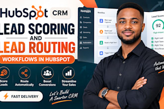 build lead scoring and lead routing workflows in hubspot CRM