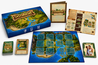 design board game card game, tabletop game artwork, board game design box design