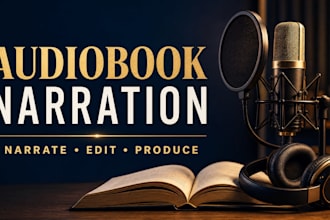 narrate, edit, and produce your audiobook professionally
