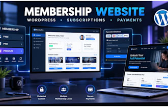 build a membership website with wordpress, payments and subscriptions