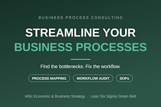map and improve your business processes and workflows