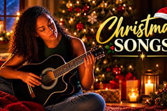 write and create a custom christmas or new year song for your special moments
