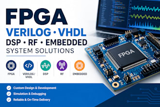 develop fpga verilog vhdl dsp and rf embedded system solutions