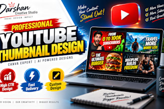design youtube thumbnails fast