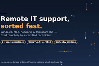 provide remote IT support and troubleshooting