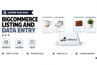 do bigcommerce product listing and bigcommerce data entry