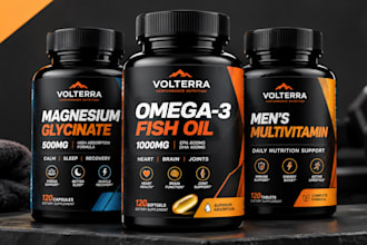design bottle packaging, pouch design and amazon packaging with 3d animation