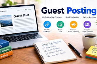 do guest post outreach and build quality backlinks