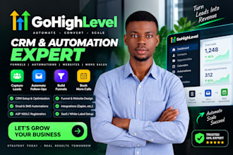 setup gohighlevel CRM, workflow automation and sales funnel