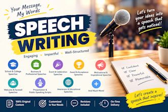 make a professional speech for you