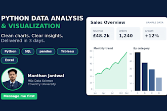 do python data analysis and visualization